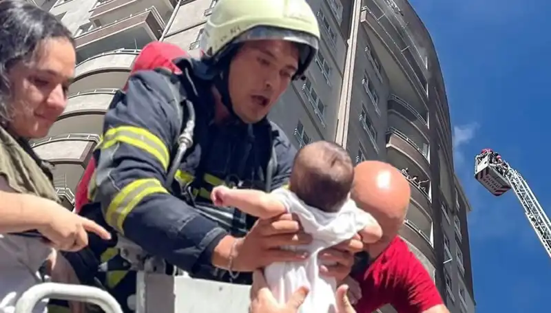Kayseri'de 14 Katlı Binada Korkutan Yangın: Olay Anı ve Kurtarma Çabaları