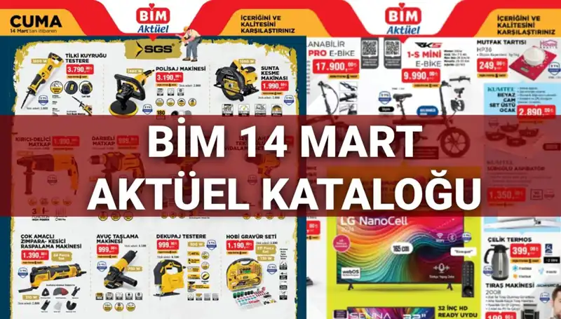 BİM 14 Mart Aktüel Kataloğu: Elektrikli Süpürge ve Daha Fazlası Sizi Bekliyor!